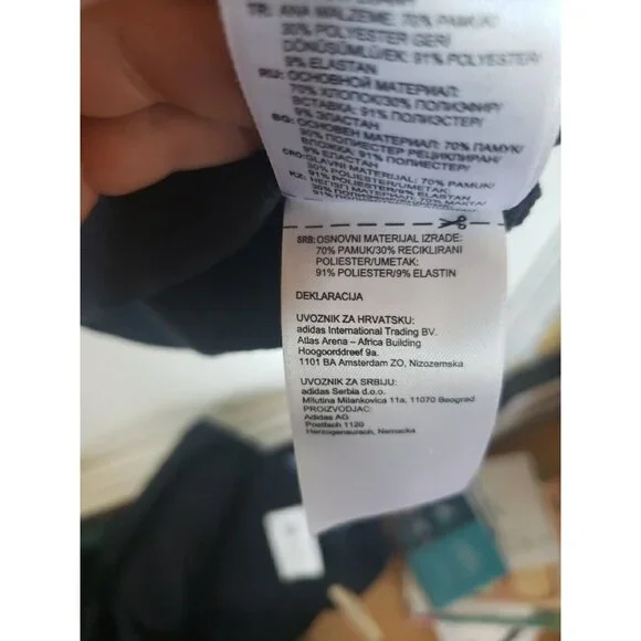 Adidas Sweatshirt Pullover Blue Mens XL Trefoil Velvet Stripes Cotton athleisure - Picture 13 of 13